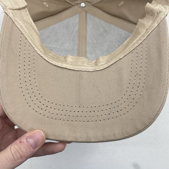 Tesla Strap Back Hat Cap Beige Adult Adjustable 6 Panel - Picture 11 of 12